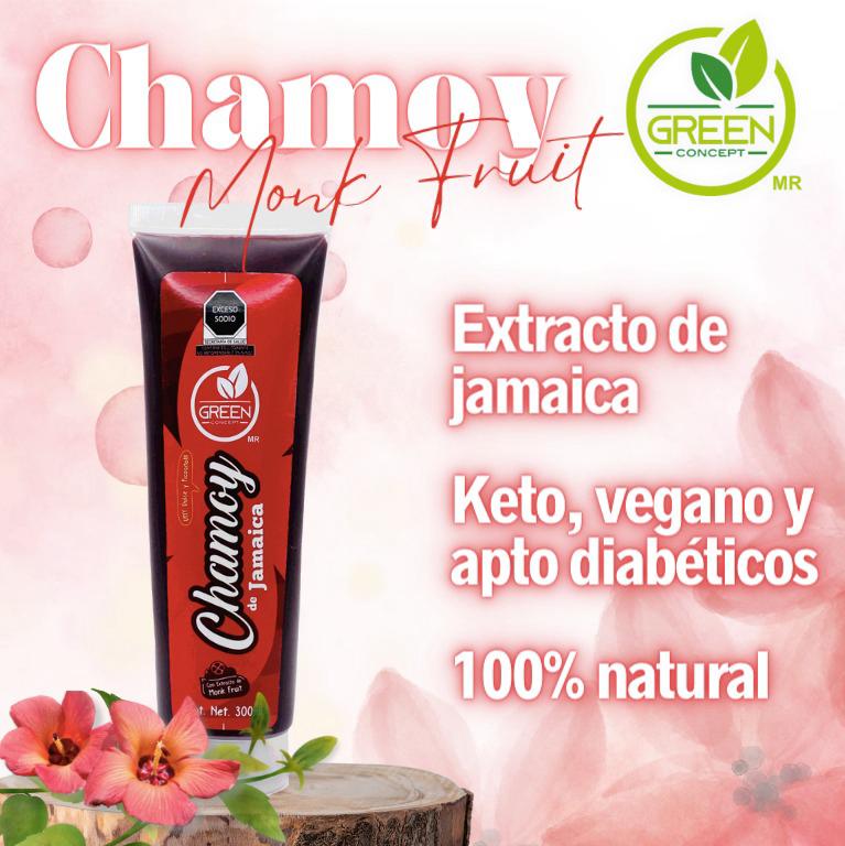 3 Pack Chamoy de Jamaica con Monk Fruit - 300ml/pz