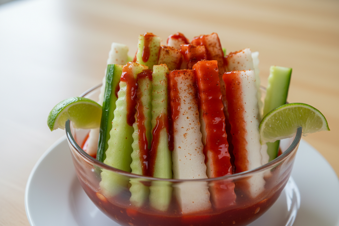 ¿Es saludable comer frutas y snacks con chamoy endulzado con stevia?