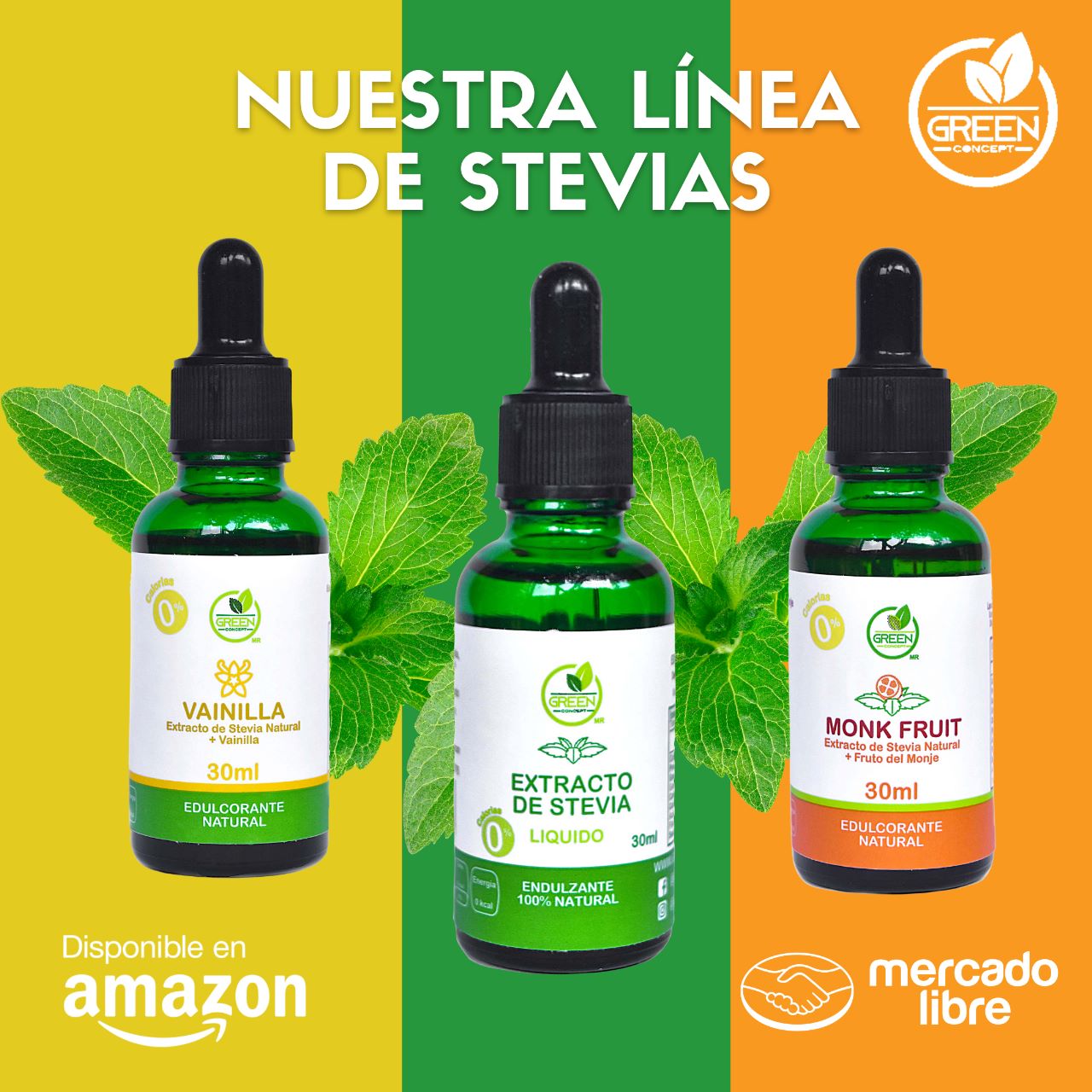 Stevia Paquete de 3 Piezas